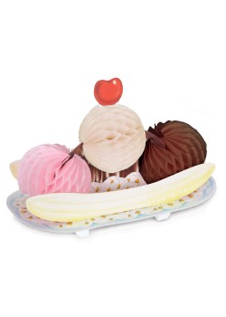 Rock n Roll 50's Honeycomb Banana Split Centrepiece 17cm
