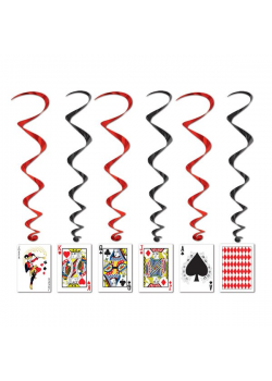 Casino Party Decorations Playing Cards Whirl Hanging Decorations Casino Party Decorations Playing Cards Whirl Hanging Decorations