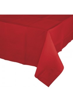 Classic Red Plastic Table Cover 137cm x 274cm