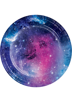 Galaxy Lunch Plates 18cm 8 pk