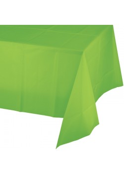 Fresh Lime Green Plastic Table Cover 137cm x 274cm