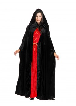 Velvet Hooded Adult Cloak Witches