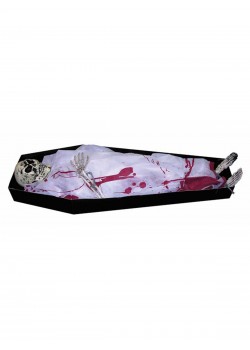 Coffin With Skeleton Prop