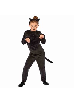 Black Cat Morph Girl's Costume 10-12 Years