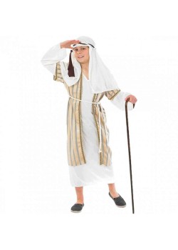 Gold Shepherd Nativity Unisex Kid's Costume 10-12 Years