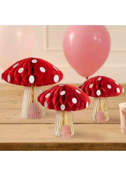 Fairies Fairy Garden Honeycomb Hanging Decorations 3 pk