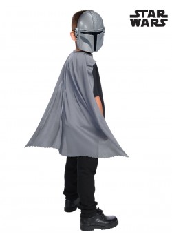 Mandalorian Mask & Cape Set for Child Star Wars