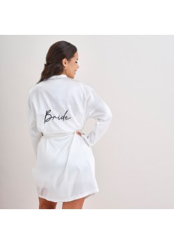 White Bride Hen Party Dressing Gown