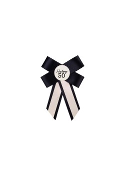 Happy 50 Elegant Milestone Rosette 11 x 17 cm Happy 50 Elegant Milestone Rosette 11 x 17 cm