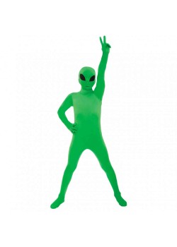 Green Alien Morph Boy's Costume 10-12 Years Green Alien Morph Boy's Costume 10-12 Years
