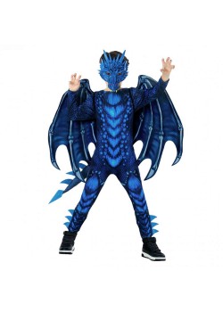 Blue Dragon Morph Boy's Costume 10-12 Years