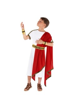 Red Roman Toga Boy's Costumes 10-12 Years Red Roman Toga Boy's Costumes 10-12 Years
