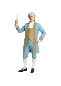 Blue Colonial Nobleman Men's Costumes Large Blue Colonial Nobleman Men's Costumes Large