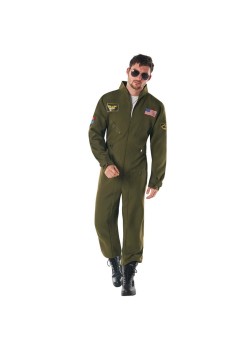 Green Aviator Men's Costumes Large