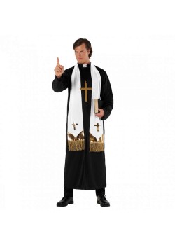 Religious Priest Morph Men's Costume Large Religious Priest Morph Men's Costume Large