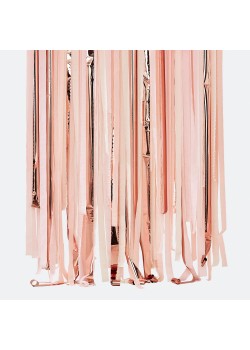Pink & Rose Gold Mix It Up Streamer Backdrop Hanging Decoration