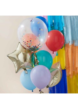 Bright Colours Mix It Up Bundle Latex Balloons 11 pk