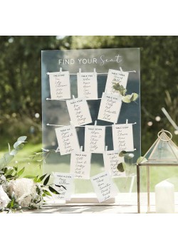 Wedding A Touch of Pampas Table Plan 35 pk