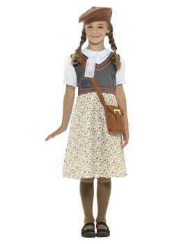 Evacuee School Girl Child Costume Evacuee School Girl Child Costume