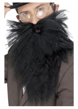 Long Beard & Moustache, Black for Adult Long Beard & Moustache, Black for Adult