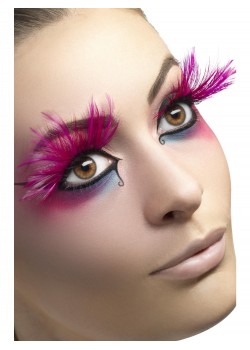 Eyelashes With Pink Feather Plumes for Adult Eyelashes With Pink Feather Plumes for Adult
