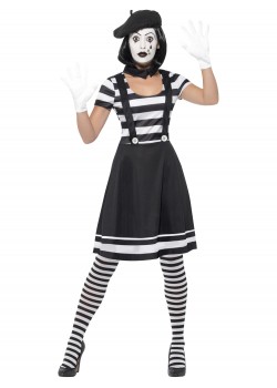 Lady Mime Artist Adult Costume Lady Mime Artist Adult Costume