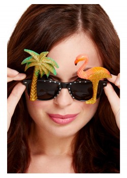 Spectacles With Flamingo & Palm Tree for Adult