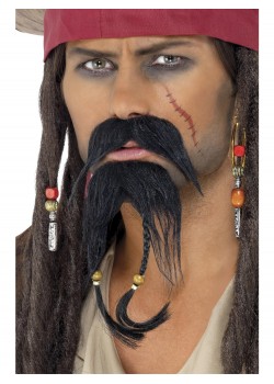 Pirate Facial Hair Set, Adult Pirate Facial Hair Set, Adult