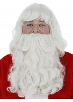 Santa Wig And Beard Set, Adult Santa Wig And Beard Set, Adult