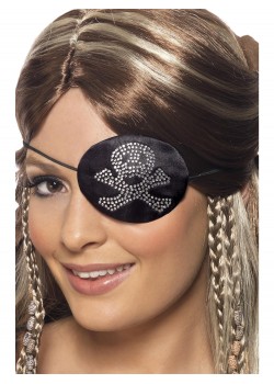 Pirates Eyepatch With Diamantes for Adult Pirates Eyepatch With Diamantes for Adult
