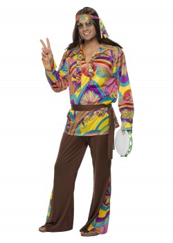 Psychedelic Hippie Man Adult Costume Psychedelic Hippie Man Adult Costume