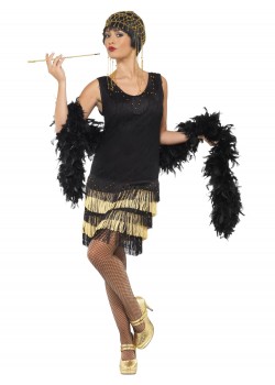 Flapper Fringed 1920's Adult Costume Flapper Fringed 1920's Adult Costume