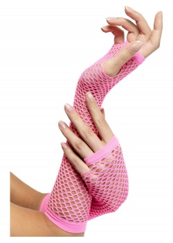 Pink Fishnet Gloves for Adult Pink Fishnet Gloves for Adult