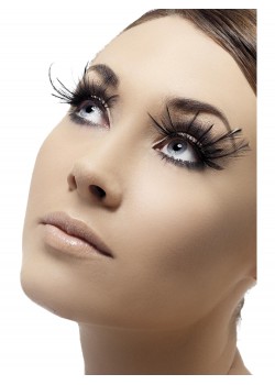 Eyelashes With Black Feather Plumes for Adult Eyelashes With Black Feather Plumes for Adult