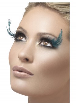 Eyelashes With Green Feather Plume for Adult Eyelashes With Green Feather Plume for Adult