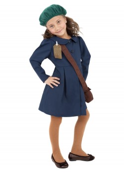 World War 2 Evacuee Girl Child Costume World War 2 Evacuee Girl Child Costume