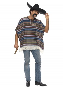 Mexican Poncho, Adult Mexican Poncho, Adult