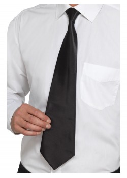 Gangster Black Deluxe Tie for Adult Gangster Black Deluxe Tie for Adult