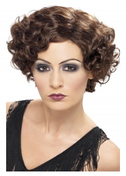 Brown Flapper Adult Wig