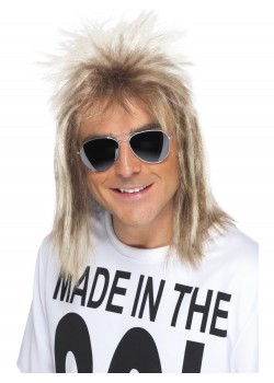 80s Blonde Mullet Wig for Adult 80s Blonde Mullet Wig for Adult