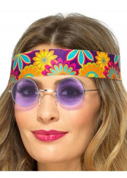 Purple Hippie Spectacles for Adult