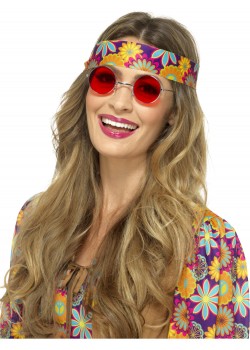 Red Hippie Spectacles for Adult