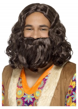 Hippie/Jesus Wig & Beard Set for Adult Hippie/Jesus Wig & Beard Set for Adult