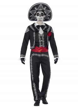 Day Of The Dead Senor Bones Adult Costume Day Of The Dead Senor Bones Adult Costume