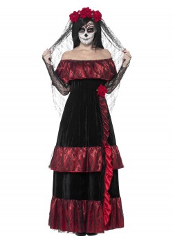 Day Of The Dead Bride Deluxe Adult Costume Day Of The Dead Bride Deluxe Adult Costume