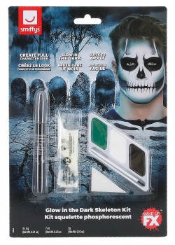 Skeleton Glow In The Dark Kit Make-Up Skeleton Glow In The Dark Kit Make-Up