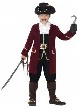 Deluxe Pirate Captain Child Costume Deluxe Pirate Captain Child Costume
