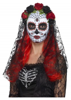 Day Of The Dead Senorita Mask for Adult Day Of The Dead Senorita Mask for Adult