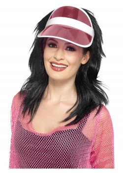 80s Visor, Pink for Adult 80s Visor, Pink for Adult