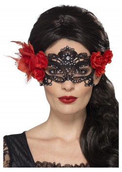 Day Of The Dead Lace Filigree Eyemask for Adult Day Of The Dead Lace Filigree Eyemask for Adult